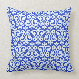 Damask Blue Kissen