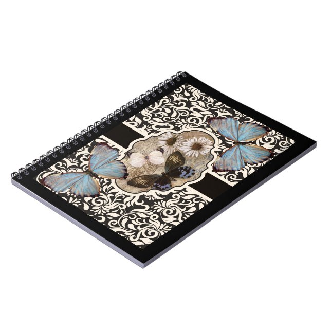 Damask & Blue Notizblock (Linke Seite)