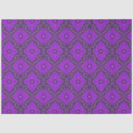 Damask Blume Lila Violett Vintages Blumenmuster Seidenpapier