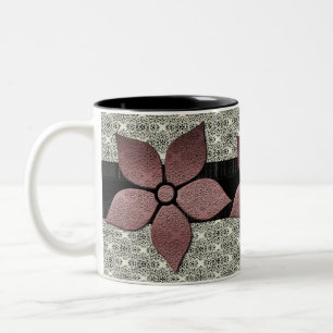 Damask-Blume Strickende Tasse