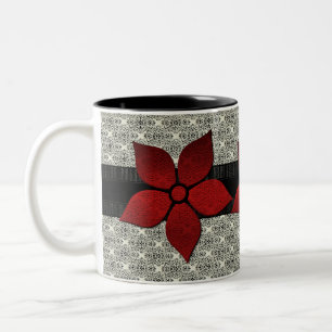 Damask-Blume Strickende Tasse