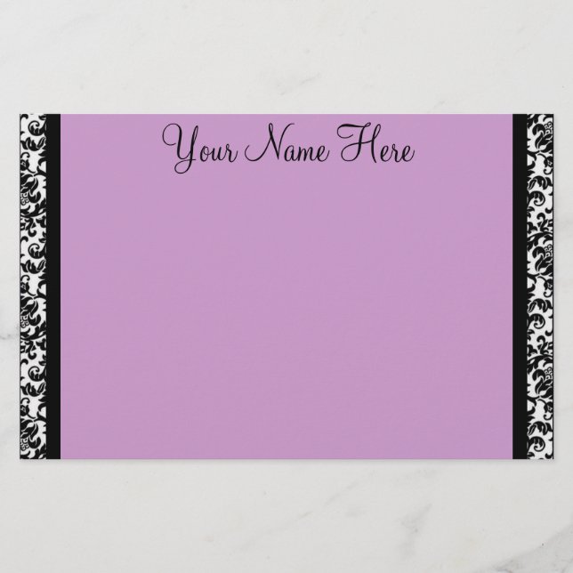 Damask Border Briefpapier (Vorderseite)
