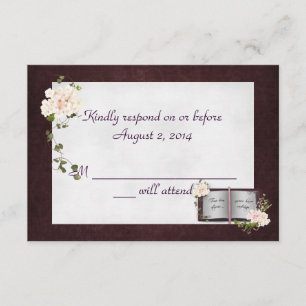 Damask Border UAWG RSVP Karte