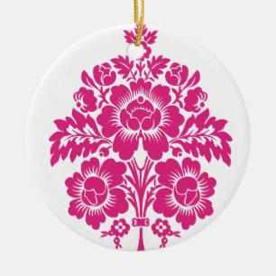 DAMASK BOUQUET KERAMIK ORNAMENT
