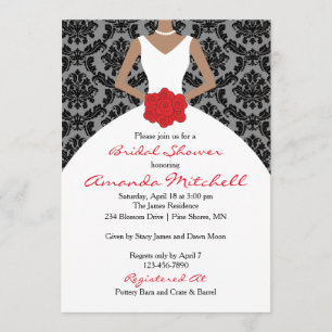 Damask Bride Bridal Dusche Einladung Veranstaltung