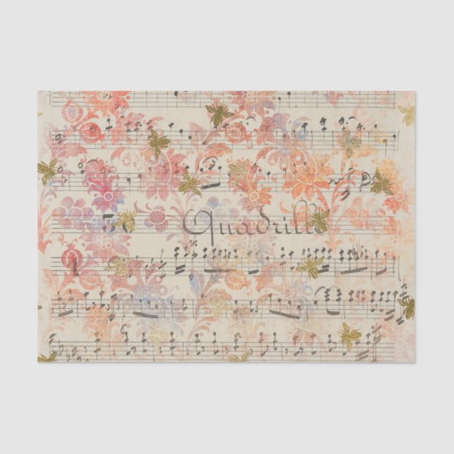 Damask Bumblebee Seidenpapier (Vorderseite)