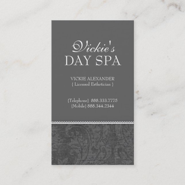 Damask Business Cards Visitenkarte (Vorderseite)