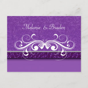 Damask Butterfly Save the Date Einladung