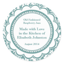 Damask Canning Labels für hausgemachte Marmeladen