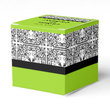 Damask Delight in Lime Green Gastgeschenk Hochzeit