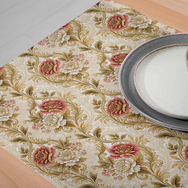 Damask Dreams floraler Tischläufer Vintag Style (Damask Dreams Floral Table Runner Vintage Style)
