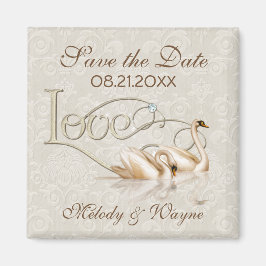 Damask Elegance Magnet