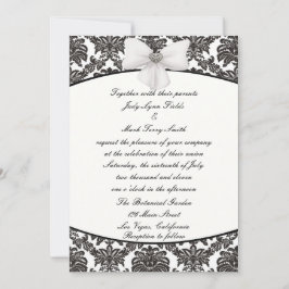 Damask Elegance Wedding Einladung