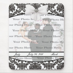 Damask Elegance Wedding Mouse Pad Mousepad