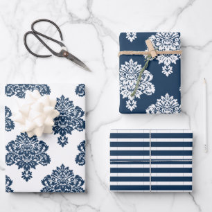 Damask Elegantes Mustertrennpapier Geschenkpapier Set