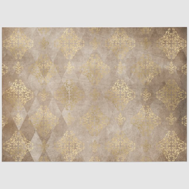 Damask Ephemera Design Serie #5 Seidenpapier (Vorderseite)