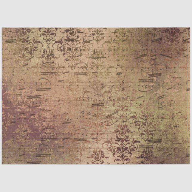 Damask Ephemera Design Series #11 Seidenpapier (Vorderseite)