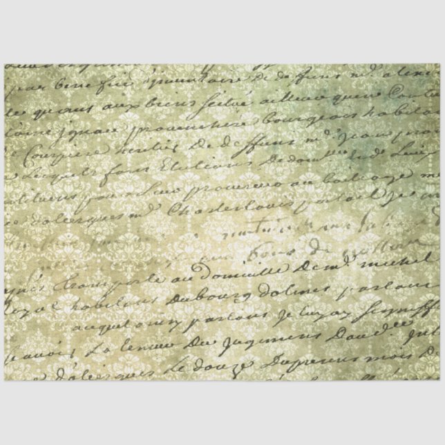 Damask Ephemera Design Series #16 Seidenpapier (Vorderseite)