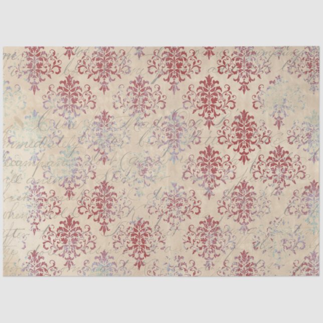 Damask Ephemera Design Series #3 Seidenpapier (Vorderseite)