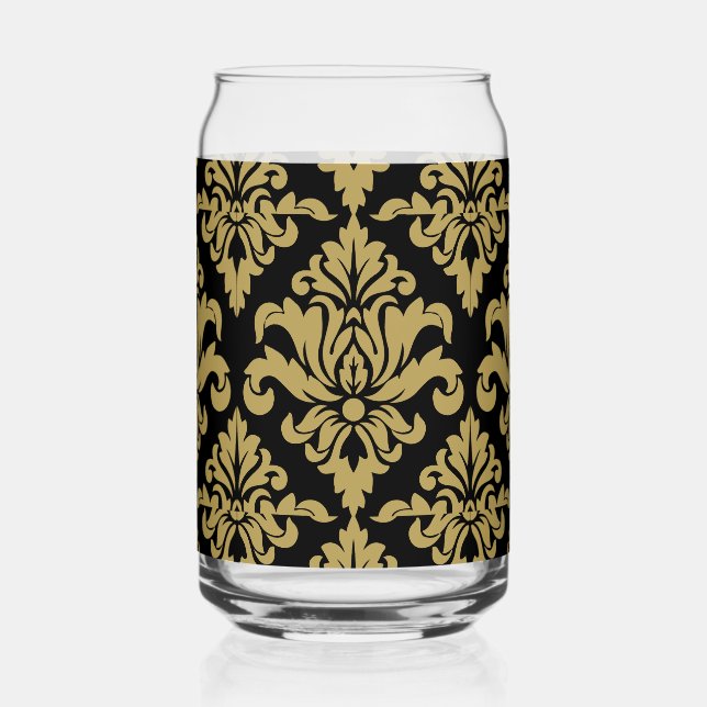 Damask Fabric dekoriert Print Dosenglas (Vorderseite)