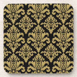 Damask Fabric dekoriert Print Getränkeuntersetzer