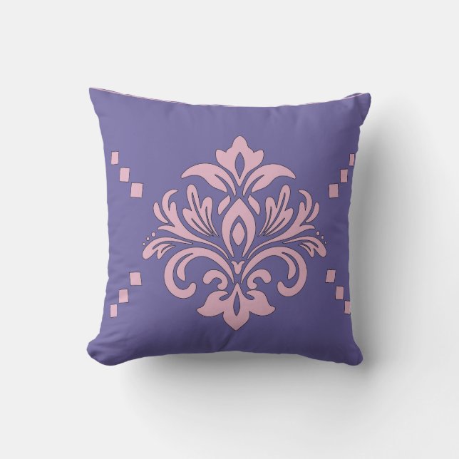 Damask Floral Frame Kissen (Vorderseite)