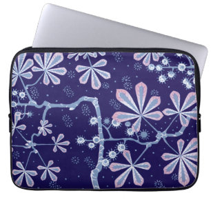 Damask Frost Blume Neopren Laptop-Sieb Laptopschutzhülle