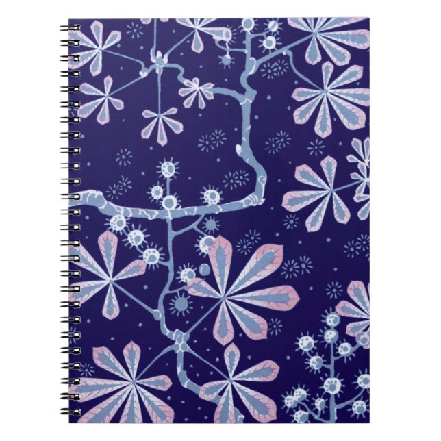 Damask Frost Blume Notebook Notizblock (Vorderseite)