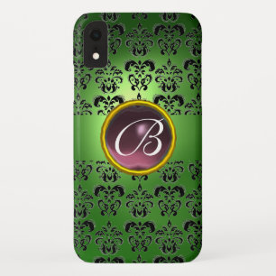 DAMASK GEM MONOGRAM grün lila Case-Mate iPhone Hülle