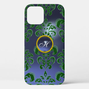 DAMASK GEM MONOGRAM grün lila dunkel Case-Mate iPhone Hülle