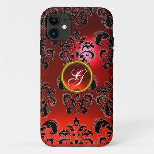 DAMASK GEM MONOGRAMM rot Case-Mate iPhone Hülle