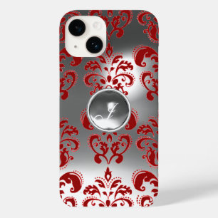 DAMASK GEM MONOGRAMM rot weiß Case-Mate iPhone Hülle