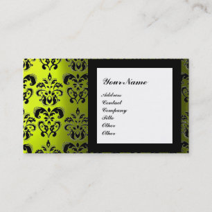 DAMASK GEM STONE MONOGRAM,2 topaz,violett Visitenkarte
