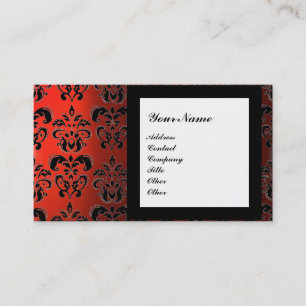 DAMASK GEM STONE MONOGRAM,2 topaz,violett Visitenkarte