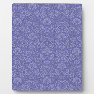 Damask in Blau Fotoplatte