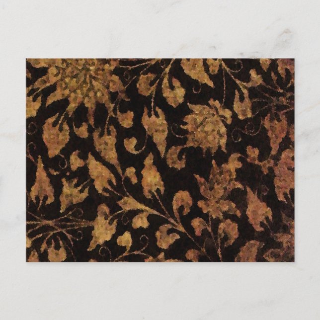 Damask in Dark ~ Postcard / Einladung Postkarte (Vorderseite)
