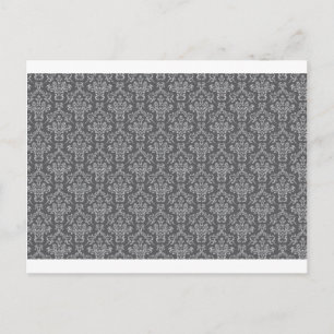 Damask in Grau Postkarte