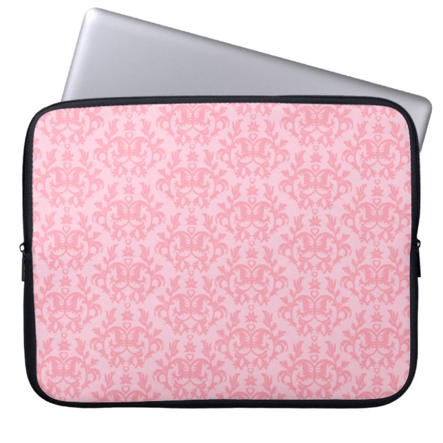Damask "Kangaroo Paw" hellrosa Notebookgehäuse Laptopschutzhülle (Vorderseite)