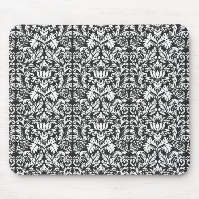 Damask Lace Brocade Classic Wallpaper Mousepad (Vorne)