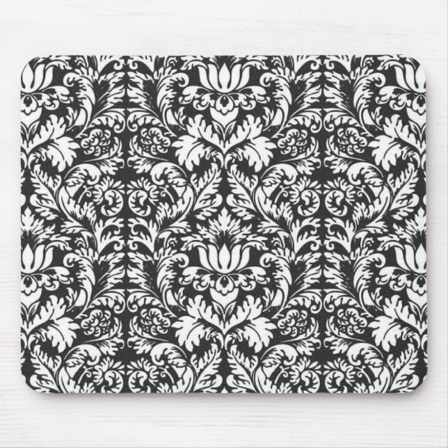 Damask Lace Brocade Classic Wallpaper Mousepad (Vorne)