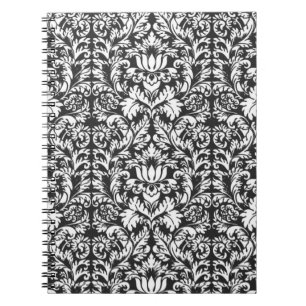 Damask Lace Brocade Classic Wallpaper Notizblock