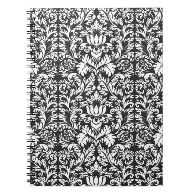 Damask Lace Brocade Classic Wallpaper Notizblock (Vorderseite)