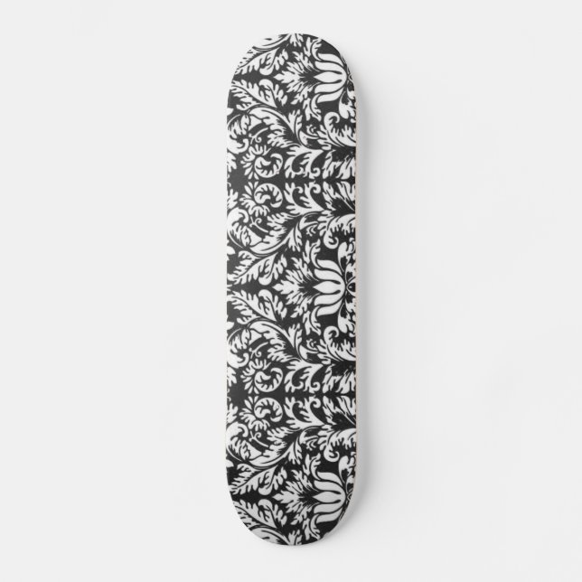 Damask Lace Brocade Classic Wallpaper Skateboard (Vorderseite)