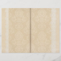 Damask & Lace Scrapbook Journal-Seite
