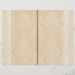 Damask & Lace Scrapbook Journal-Seite