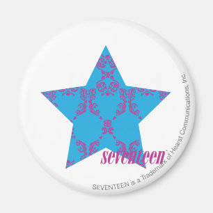 Damask Lila-Aqua 2 Magnet