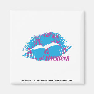 Damask Lila-Aqua Magnet