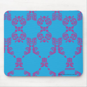Damask Lila-Aqua Mousepad