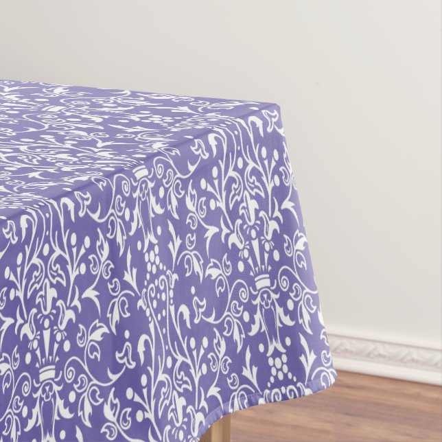 Damask Lila & weiß Tischdecke (Beispiel)
