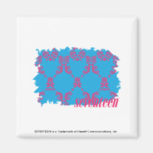 Damask Magenta-Aqua 4 Magnet